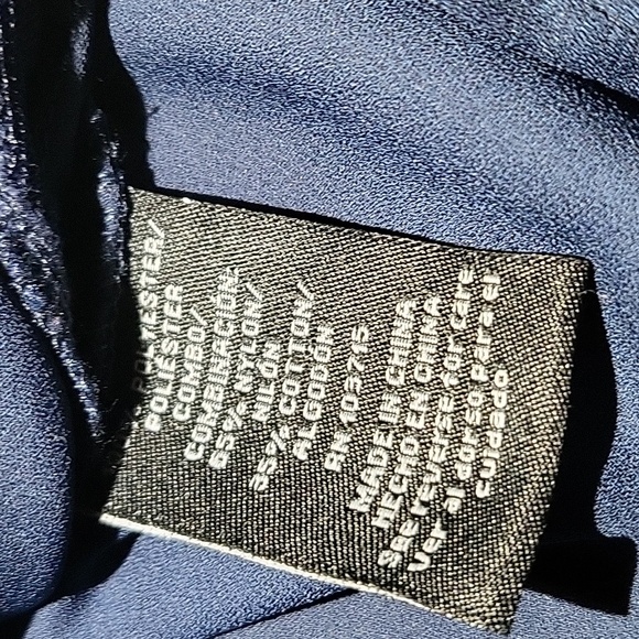 Nwt Zac & Rachel Ship Shape Blue Sheer Lace Button-up 3/4 Sleeve Womens Size S/C - Picture 8 of 9